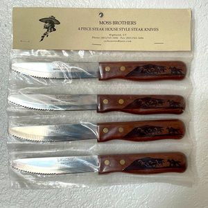 Moss Brothers, Inc 4 Piece Steak House Style Steak Knives